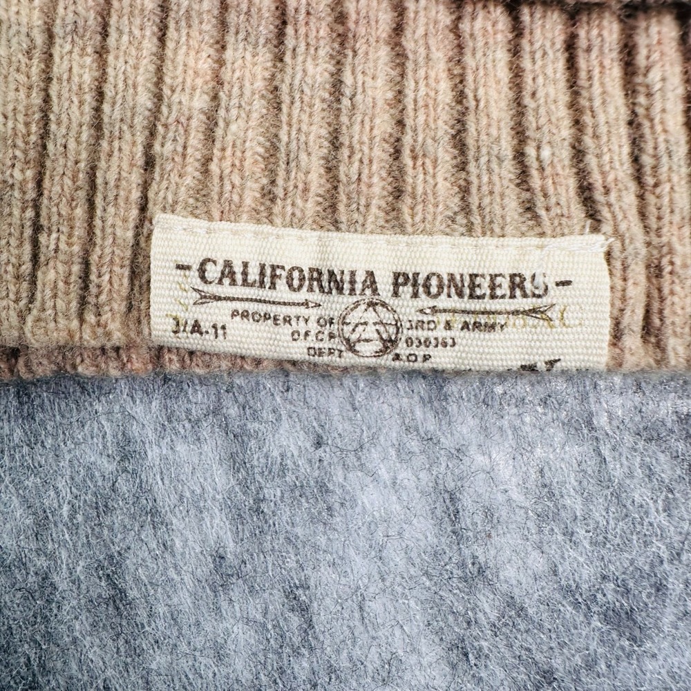 Third & Army Mens Med Wool Blend Fair Isle Sweater Mens Medium Nordic Crewneck - Picture 3 of 9